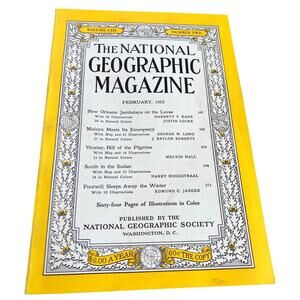 National‎ Geographic February 1953, New Orleans Jamabalya, Poorwill, Sudan VTG